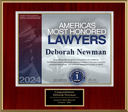2024 America's Most Honored Lawyers Deborah Newman Badge